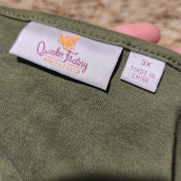 Quacker Factory 3X Green Leaf Beaded Knit Top St. Patrick's Day Shirt - Picture 4 of 6